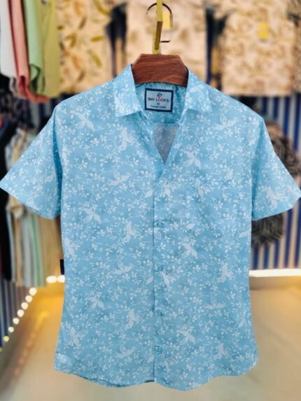 𝗣𝘂𝗿𝗲 𝗖𝗼𝘁𝘁𝗼𝗻 𝗛𝗮𝗹𝗳 𝗦𝗹𝗲𝗲𝘃𝗲 𝗣𝗿𝗶𝗻𝘁 𝗦𝗵𝗶𝗿𝘁